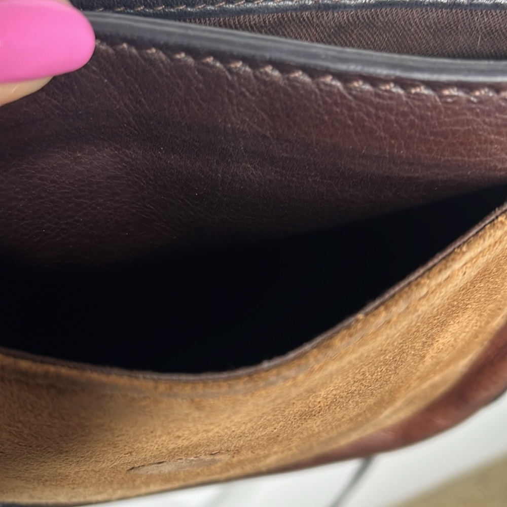 FRYE Clara Leather Crossbody Saddle bag - Picture 12 of 13